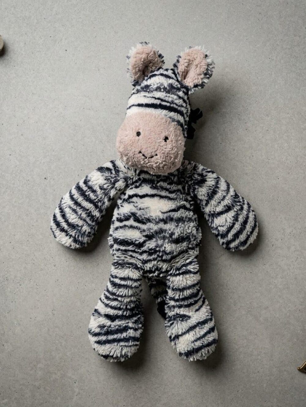 RARE Retired Jellycat Fluffy Zebra Plush Vintage Tag Kawaii Safari Nursery